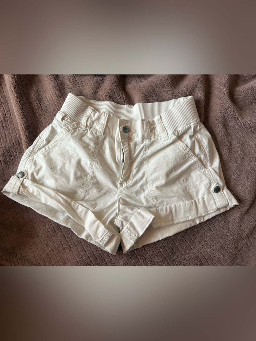 Womens white American Eagle Beach shorts